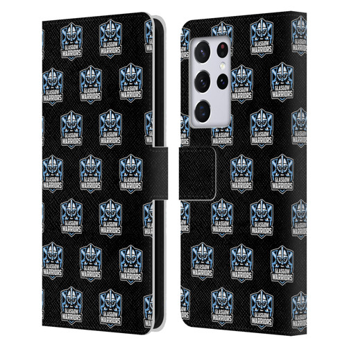 Glasgow Warriors Logo 2 Patterns Leather Book Wallet Case Cover For Samsung Galaxy S21 Ultra 5G