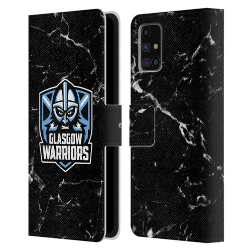 Glasgow Warriors Logo 2 Marble Leather Book Wallet Case Cover For Samsung Galaxy M31s (2020)