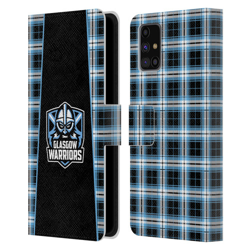 Glasgow Warriors Logo 2 Tartan Leather Book Wallet Case Cover For Samsung Galaxy M31s (2020)