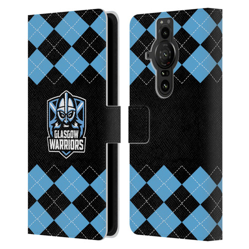 Glasgow Warriors Logo 2 Argyle Leather Book Wallet Case Cover For Sony Xperia Pro-I