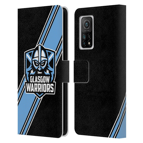Glasgow Warriors Logo 2 Diagonal Stripes Leather Book Wallet Case Cover For Xiaomi Mi 10T 5G
