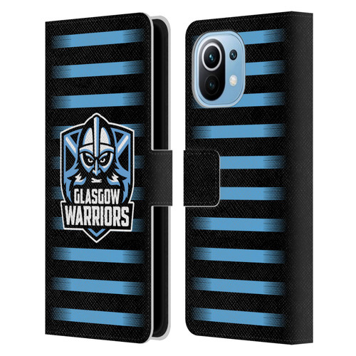 Glasgow Warriors Logo 2 Stripes Leather Book Wallet Case Cover For Xiaomi Mi 11