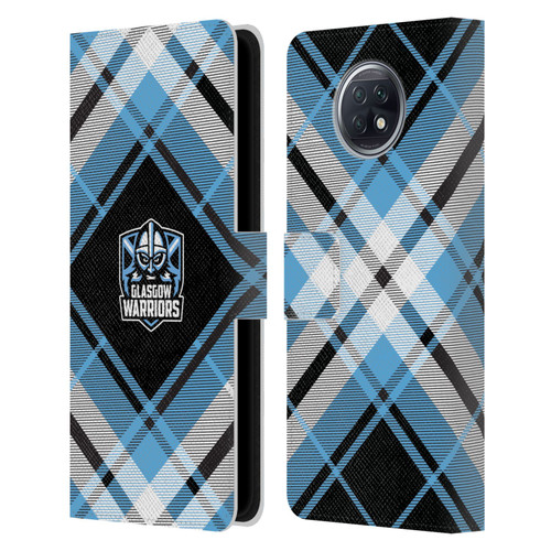 Glasgow Warriors Logo 2 Diagonal Tartan Leather Book Wallet Case Cover For Xiaomi Redmi Note 9T 5G