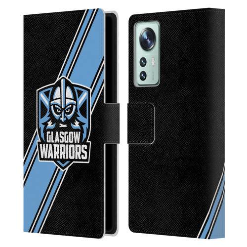 Glasgow Warriors Logo 2 Diagonal Stripes Leather Book Wallet Case Cover For Xiaomi 12