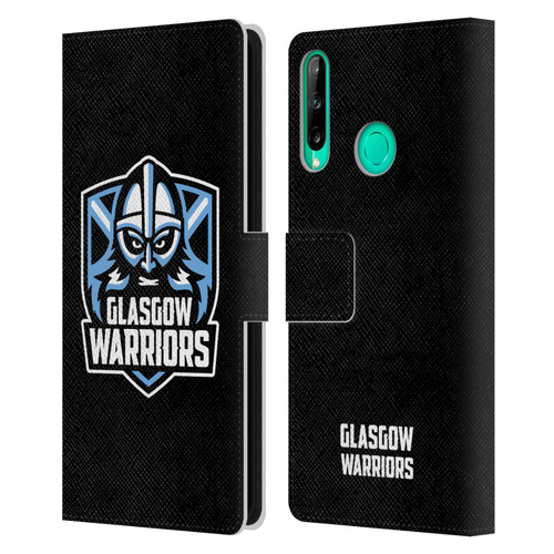 Glasgow Warriors Logo Plain Black Leather Book Wallet Case Cover For Huawei P40 lite E