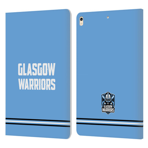 Glasgow Warriors Logo Text Type Blue Leather Book Wallet Case Cover For Apple iPad Pro 10.5 (2017)