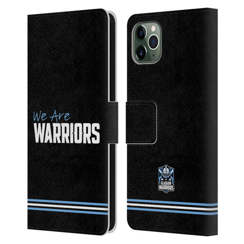 Glasgow Warriors Logo We Are Warriors Leather Book Wallet Case Cover For Apple iPhone 11 Pro Max