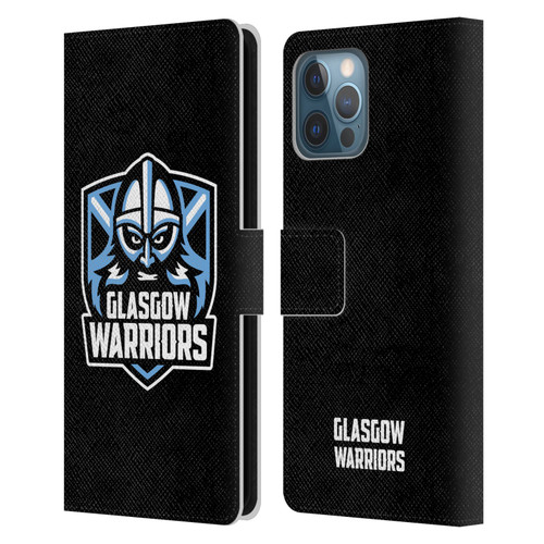 Glasgow Warriors Logo Plain Black Leather Book Wallet Case Cover For Apple iPhone 12 Pro Max