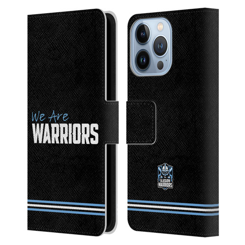 Glasgow Warriors Logo We Are Warriors Leather Book Wallet Case Cover For Apple iPhone 13 Pro