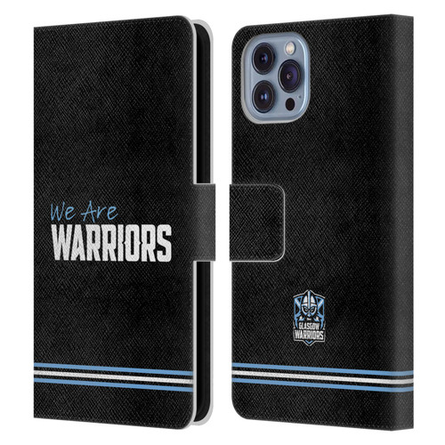 Glasgow Warriors Logo We Are Warriors Leather Book Wallet Case Cover For Apple iPhone 14