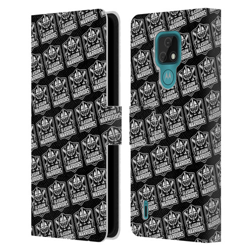 Glasgow Warriors Logo Pattern Leather Book Wallet Case Cover For Motorola Moto E7