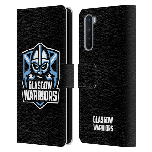 Glasgow Warriors Logo Plain Black Leather Book Wallet Case Cover For OnePlus Nord 5G