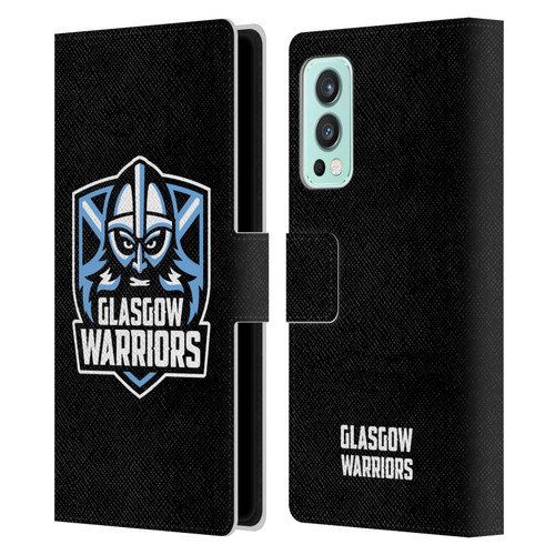 Glasgow Warriors Logo Plain Black Leather Book Wallet Case Cover For OnePlus Nord 2 5G