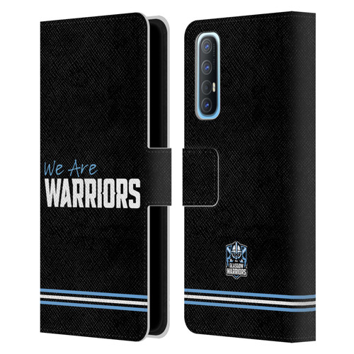 Glasgow Warriors Logo We Are Warriors Leather Book Wallet Case Cover For OPPO Find X2 Neo 5G