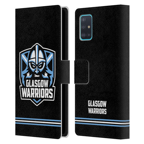 Glasgow Warriors Logo Stripes Black Leather Book Wallet Case Cover For Samsung Galaxy A51 (2019)