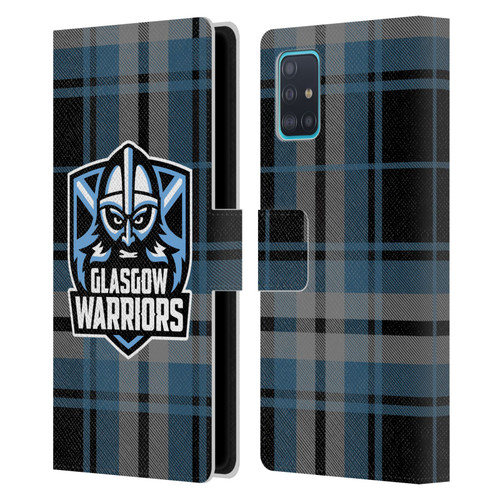 Glasgow Warriors Logo Tartan Leather Book Wallet Case Cover For Samsung Galaxy A51 (2019)
