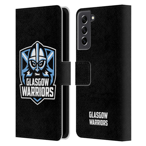 Glasgow Warriors Logo Plain Black Leather Book Wallet Case Cover For Samsung Galaxy S21 FE 5G
