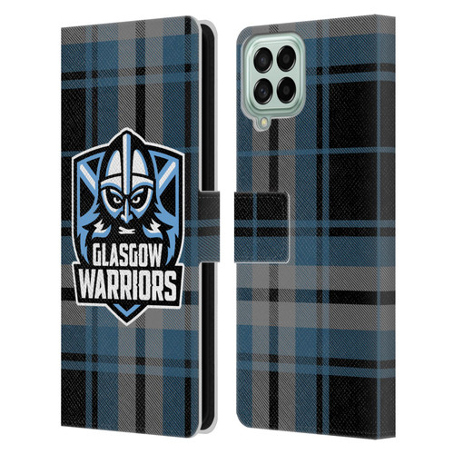 Glasgow Warriors Logo Tartan Leather Book Wallet Case Cover For Samsung Galaxy M53 (2022)