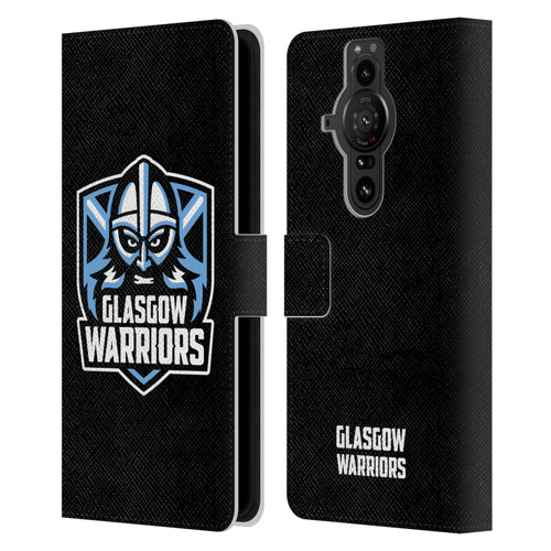 Glasgow Warriors Logo Plain Black Leather Book Wallet Case Cover For Sony Xperia Pro-I