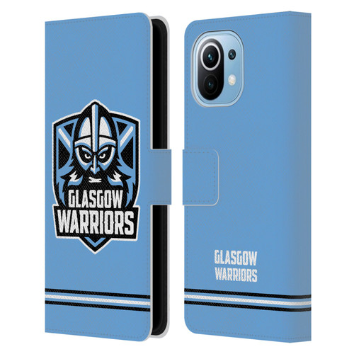 Glasgow Warriors Logo Stripes Blue Leather Book Wallet Case Cover For Xiaomi Mi 11