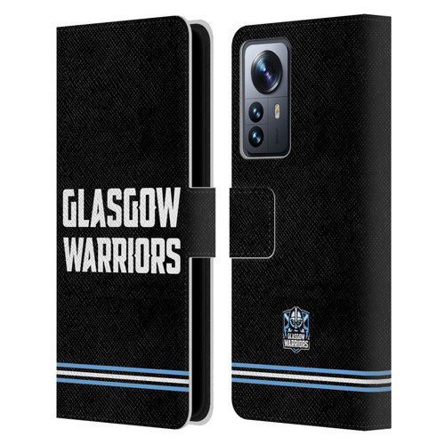 Glasgow Warriors Logo Text Type Black Leather Book Wallet Case Cover For Xiaomi 12 Pro