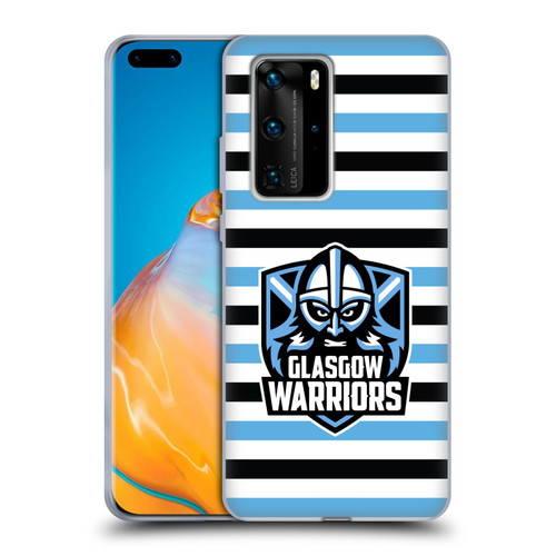 Glasgow Warriors Logo 2 Stripes 2 Soft Gel Case for Huawei P40 Pro / P40 Pro Plus 5G