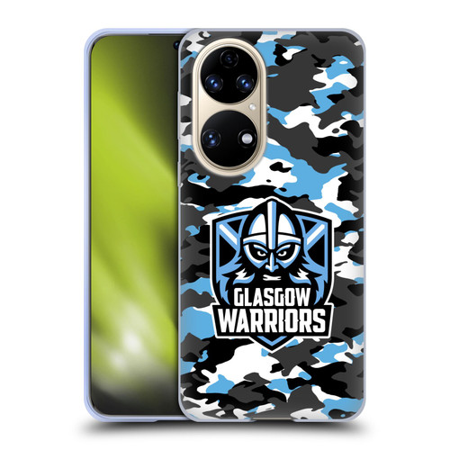 Glasgow Warriors Logo 2 Camouflage Soft Gel Case for Huawei P50