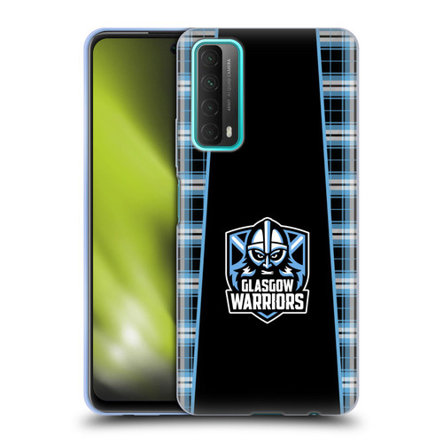 Glasgow Warriors Logo 2 Tartan Soft Gel Case for Huawei P Smart (2021)