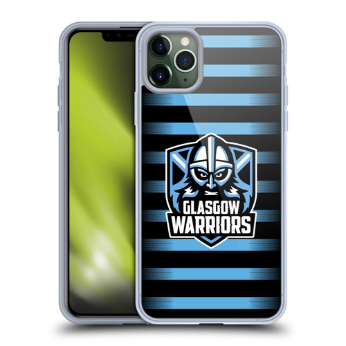 Glasgow Warriors Logo 2 Stripes Soft Gel Case for Apple iPhone 11 Pro Max