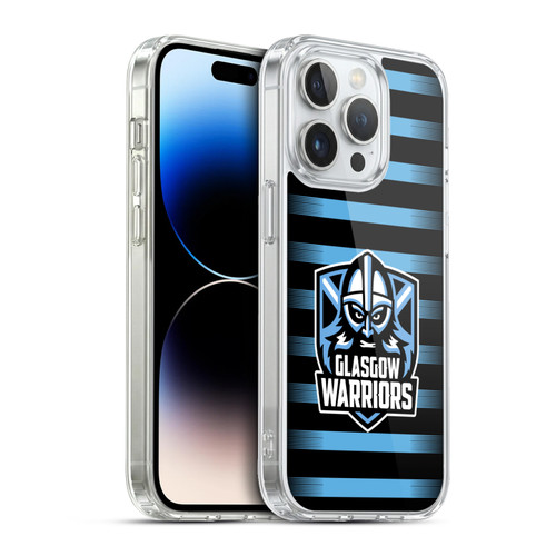 Glasgow Warriors Logo 2 Stripes Soft Gel Case for Apple iPhone 13 Pro & MagSafe