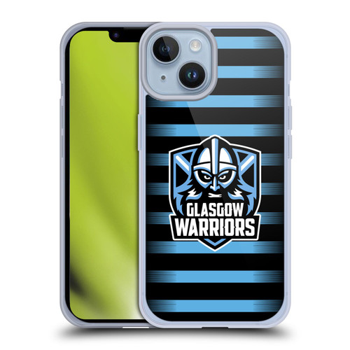 Glasgow Warriors Logo 2 Stripes Soft Gel Case for Apple iPhone 14