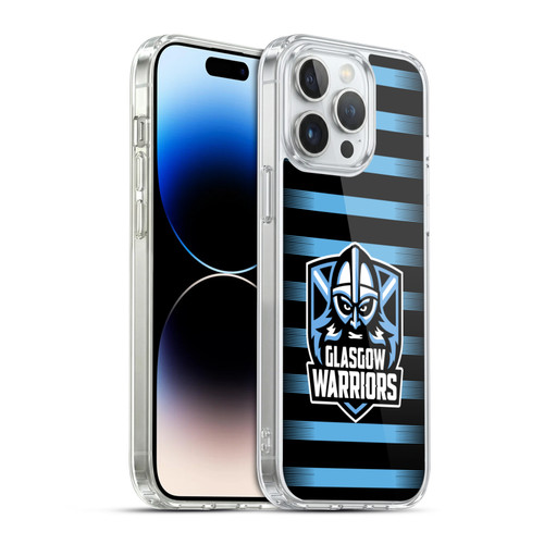 Glasgow Warriors Logo 2 Stripes Soft Gel Case for Apple iPhone 14 Pro Max & MagSafe