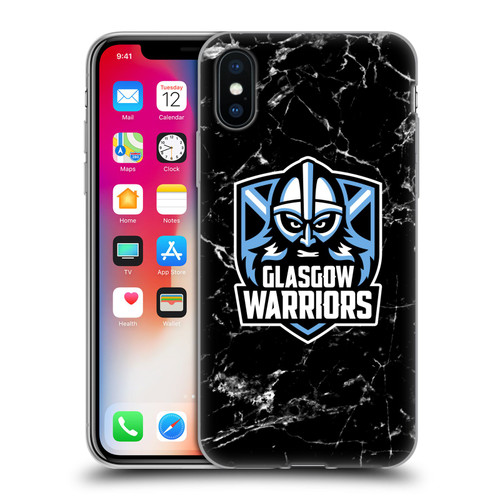 Glasgow Warriors Logo 2 Marble Soft Gel Case for Apple iPhone X / iPhone XS