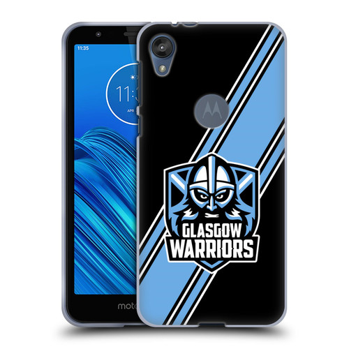 Glasgow Warriors Logo 2 Diagonal Stripes Soft Gel Case for Motorola Moto E6