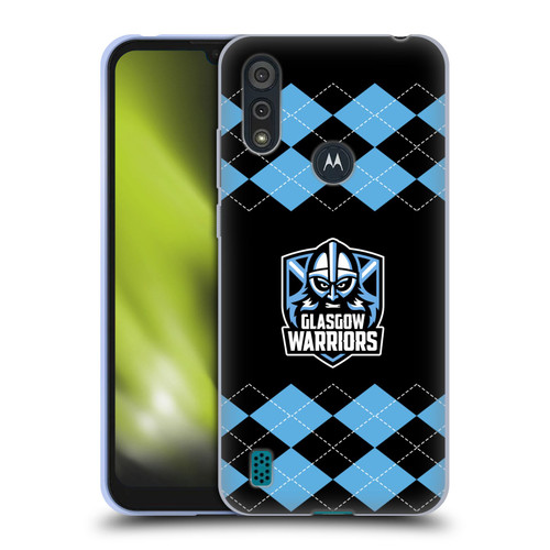 Glasgow Warriors Logo 2 Argyle Soft Gel Case for Motorola Moto E6s (2020)