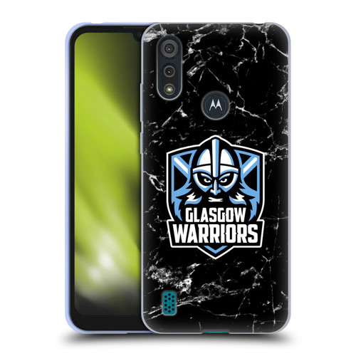 Glasgow Warriors Logo 2 Marble Soft Gel Case for Motorola Moto E6s (2020)