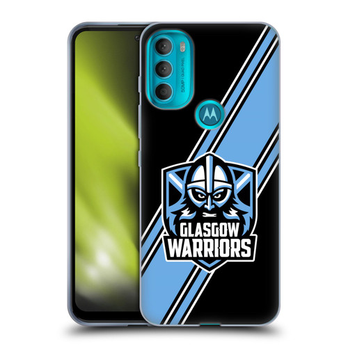 Glasgow Warriors Logo 2 Diagonal Stripes Soft Gel Case for Motorola Moto G71 5G