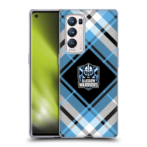 Glasgow Warriors Logo 2 Diagonal Tartan Soft Gel Case for OPPO Find X3 Neo / Reno5 Pro+ 5G