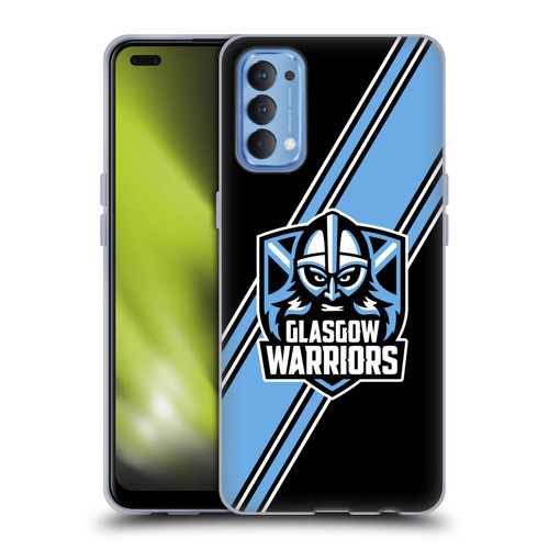 Glasgow Warriors Logo 2 Diagonal Stripes Soft Gel Case for OPPO Reno 4 5G