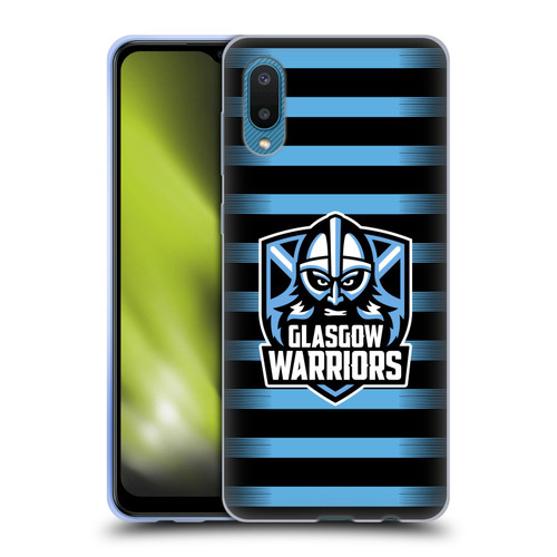 Glasgow Warriors Logo 2 Stripes Soft Gel Case for Samsung Galaxy A02/M02 (2021)