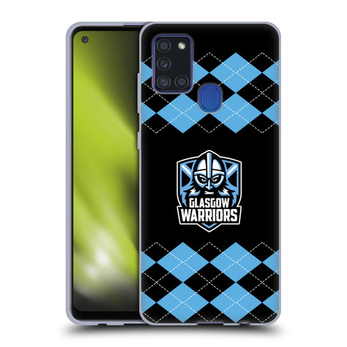 Glasgow Warriors Logo 2 Argyle Soft Gel Case for Samsung Galaxy A21s (2020)