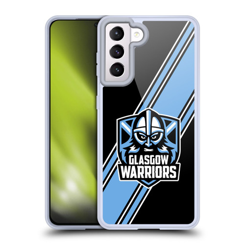 Glasgow Warriors Logo 2 Diagonal Stripes Soft Gel Case for Samsung Galaxy S21 5G