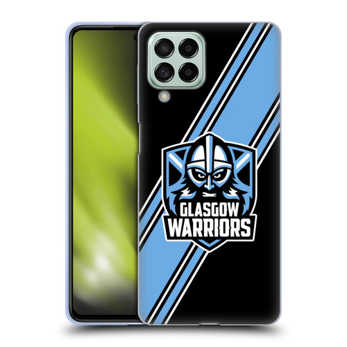 Glasgow Warriors Logo 2 Diagonal Stripes Soft Gel Case for Samsung Galaxy M53 (2022)