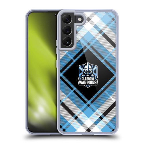 Glasgow Warriors Logo 2 Diagonal Tartan Soft Gel Case for Samsung Galaxy S22+ 5G