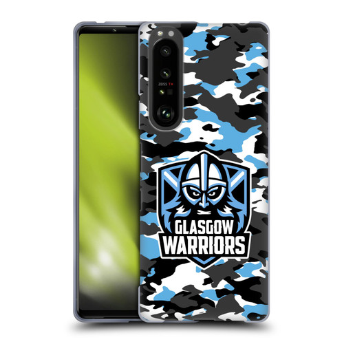 Glasgow Warriors Logo 2 Camouflage Soft Gel Case for Sony Xperia 1 III