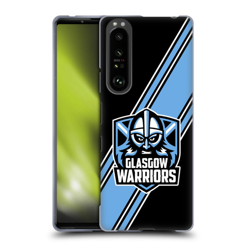 Glasgow Warriors Logo 2 Diagonal Stripes Soft Gel Case for Sony Xperia 1 III