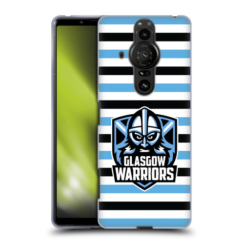 Glasgow Warriors Logo 2 Stripes 2 Soft Gel Case for Sony Xperia Pro-I