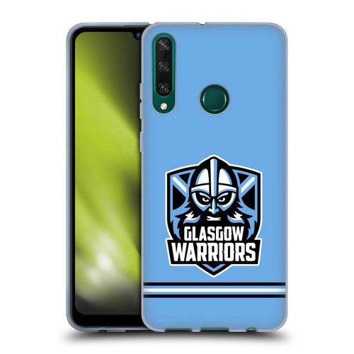 Glasgow Warriors Logo Stripes Blue Soft Gel Case for Huawei Y6p