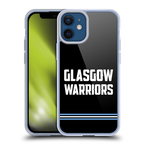 Glasgow Warriors Logo Text Type Black Soft Gel Case for Apple iPhone 12 Mini