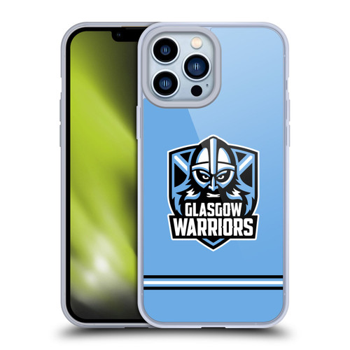 Glasgow Warriors Logo Stripes Blue Soft Gel Case for Apple iPhone 13 Pro Max